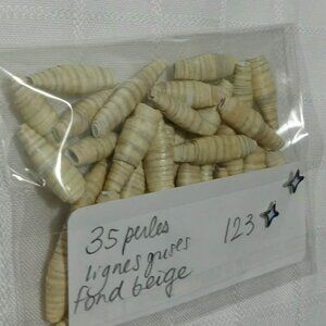 One-of-a-kind handmade/hand rolled paper beads/jewelry making/craft supplies/DIY